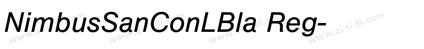NimbusSanConLBla Reg字体转换